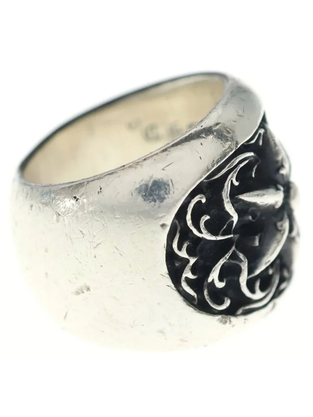 Chrome Hearts Clssc Oval Star Classic Ring Silver